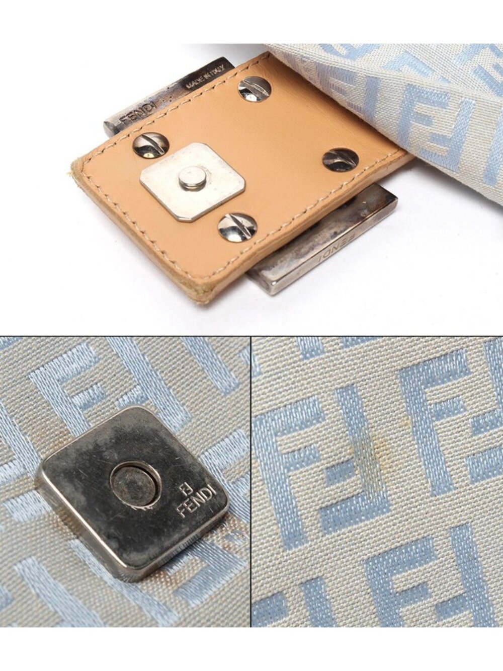★SOLD★ Fendi Shoulder Bag Mini Mamma Bucket Zucchino - Picture 9 of 10